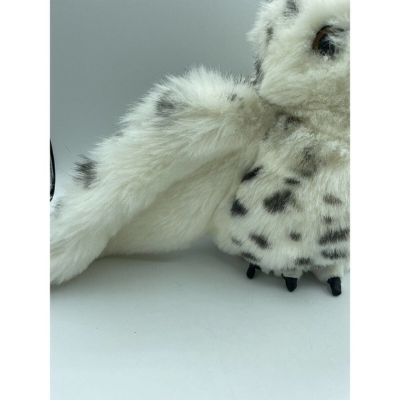 Folkmanis Puppets Snowy Owl Plush Stuffed Animal Hand Puppet Rotating Head - Picture 2 of 9